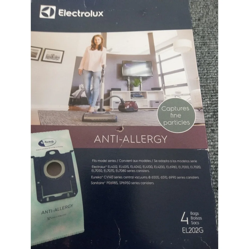 Electrolux Anti-Allergy Vacuum Bags Authentic - 4 Pack EL202G Eureka Sanitaire